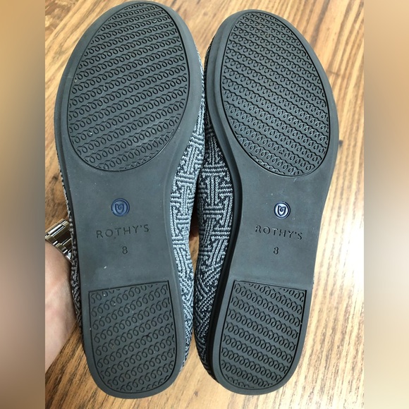 Rothy's Loafers in "Charcoal Grid," grey/gray pattern, EUC, size 8 - Picture 7 of 11